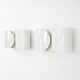 White "Foglio" wall lights by Tobia & Afra Scarpa for Flos, 1960s.