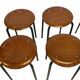 Set of 4 Vintage stools - work stool - Eromes Marko - 60s minimalist design
