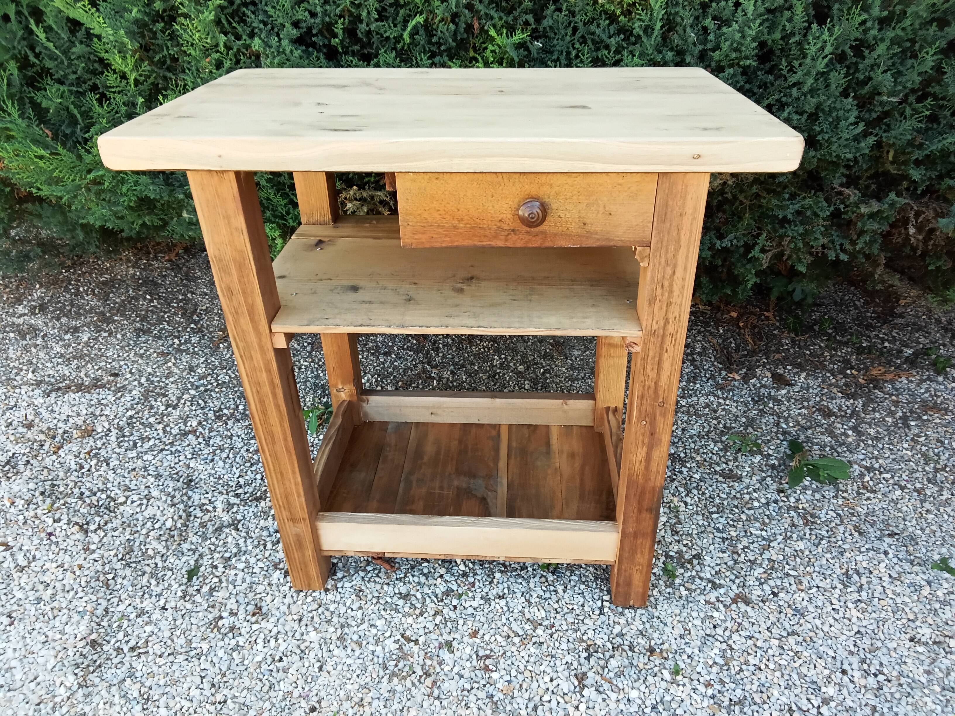 Solid wood table