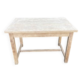 Rectangular farmhouse table with 2 extensions
