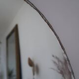 Vintage bevelled oval mirror