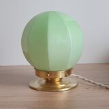 Green opaline table lamp
