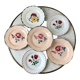 Set of 6 mismatched dessert plates Digoin, Badonviller Salins (Jacqueline) 30s-40s