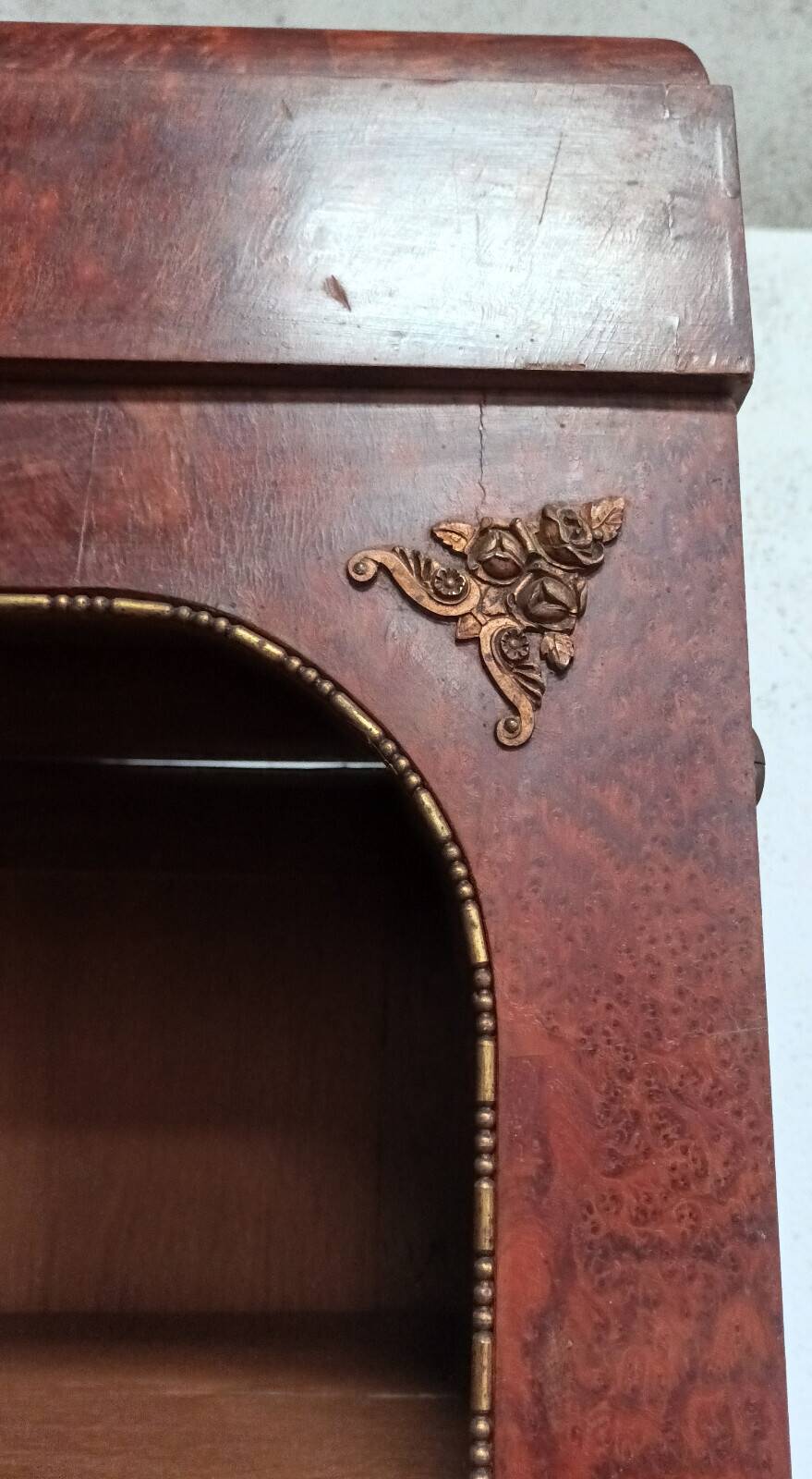 Louis XVI library in thuya burl wood