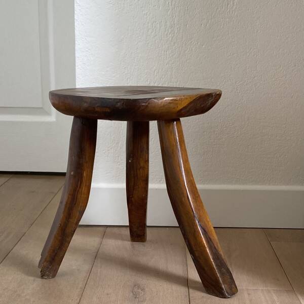 Brutalist tripod stool