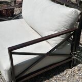 Fauteuils (la paire) pliable en fer 1980
