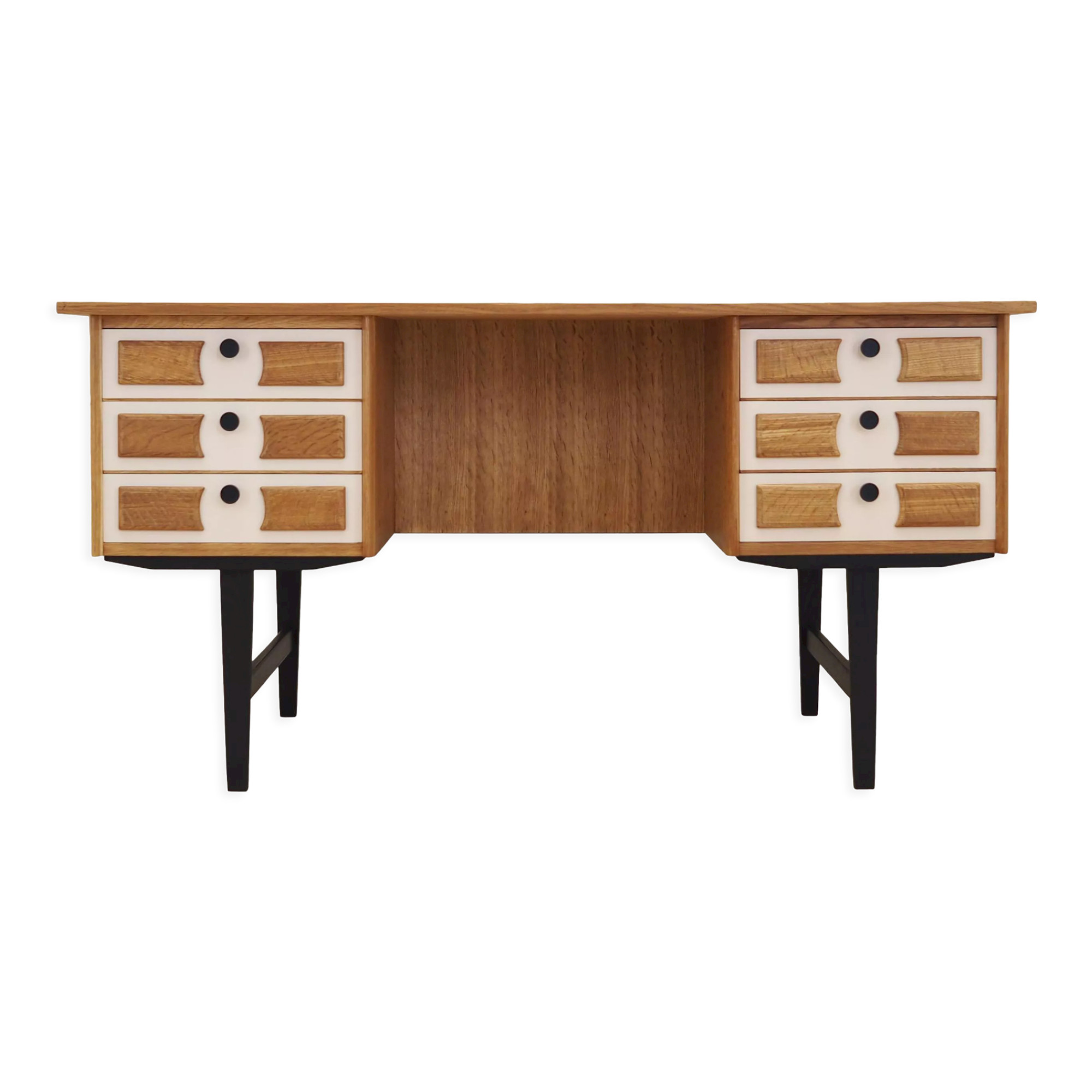 Oak desk, Danish design, 1960s, designer: Henning Kjaernulf