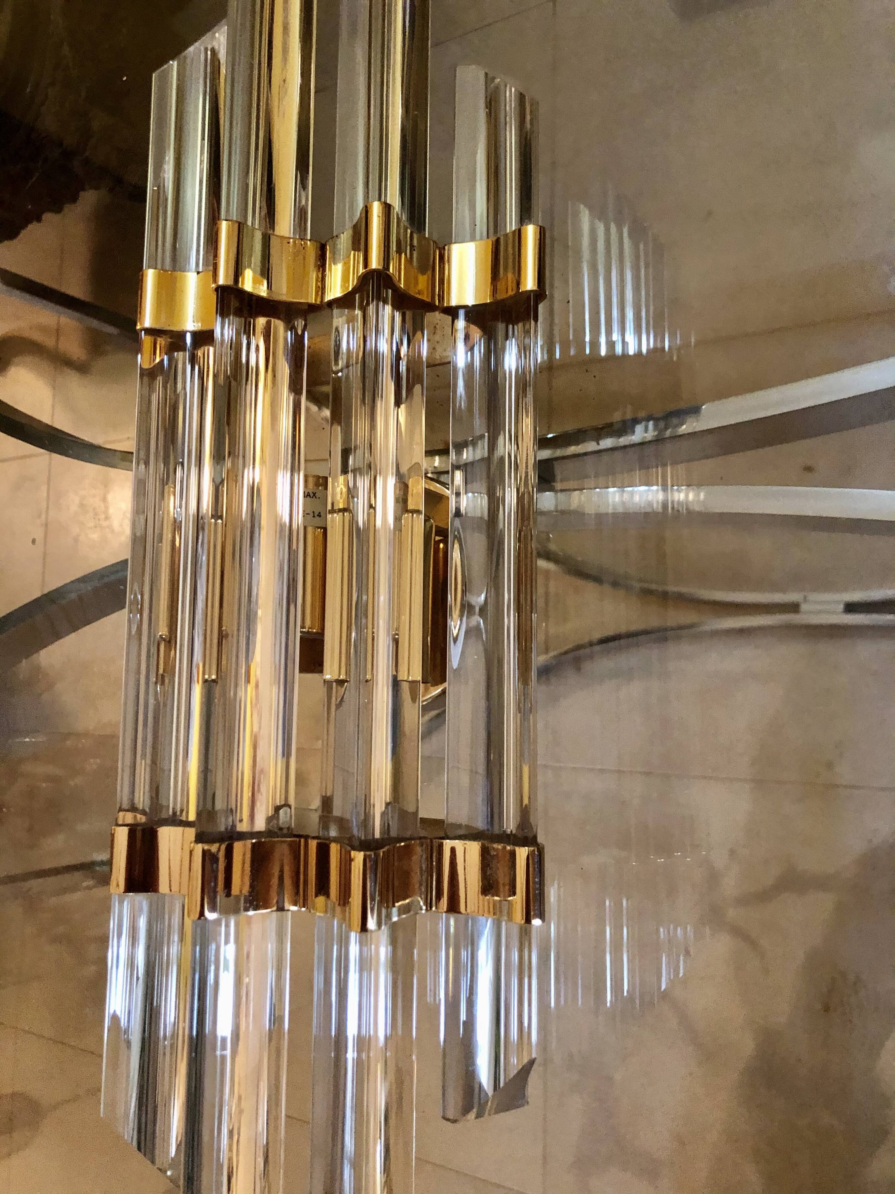 Venini sconce golden structure 1980