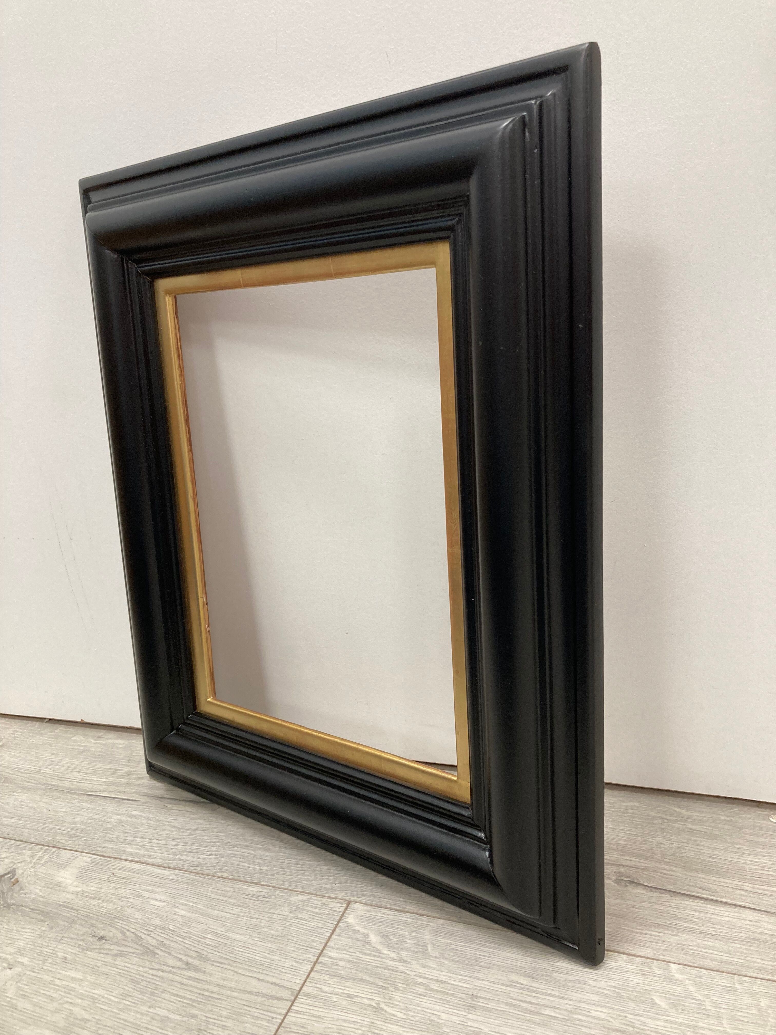 Black frame and vintage gold