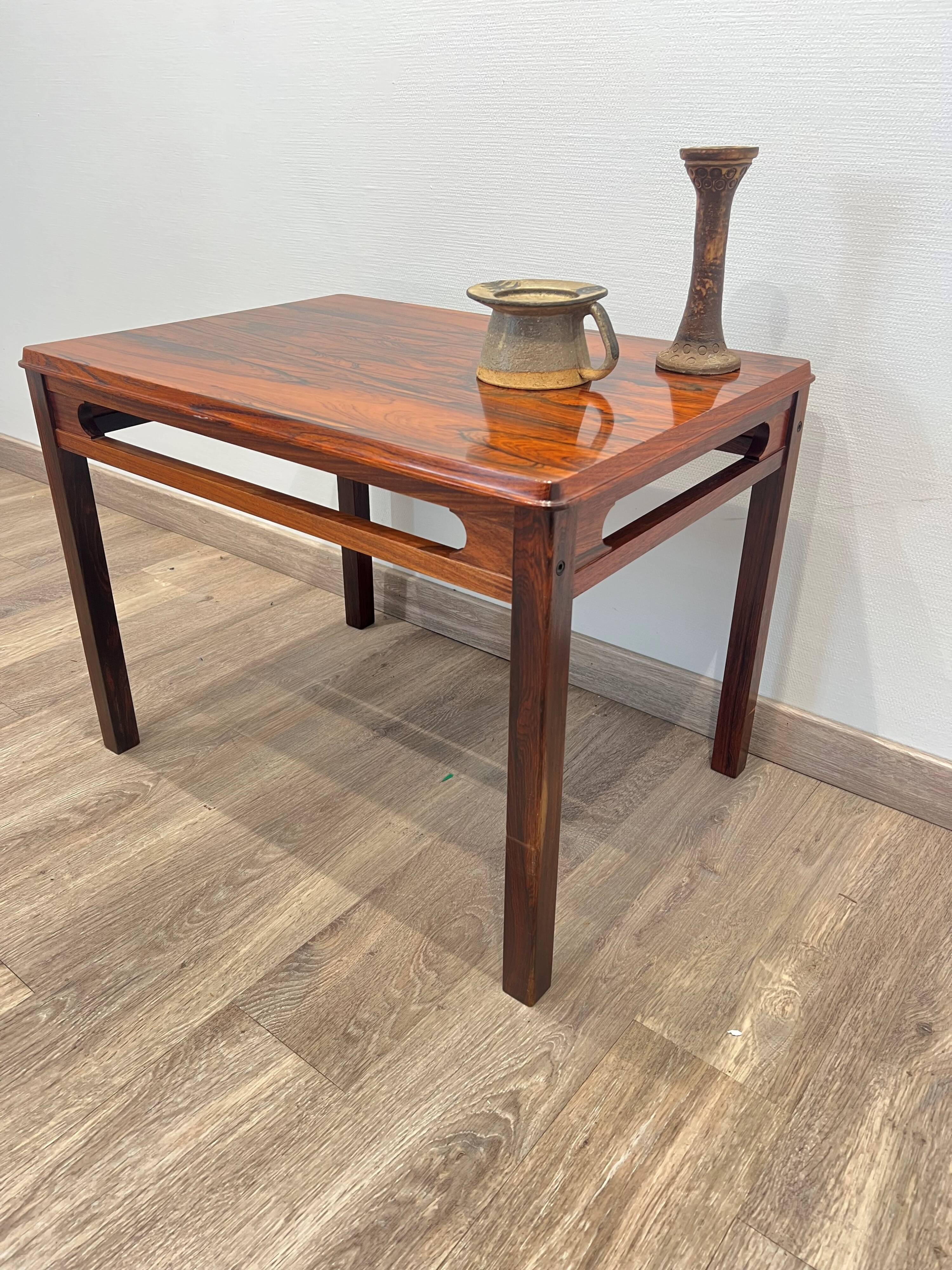 Coffee table in rosewood by Rasmus Solberg