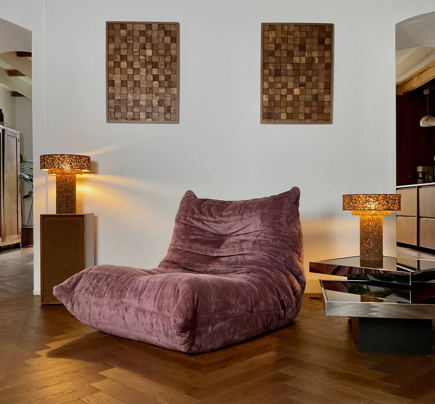 Chauffeuse Togo Ligne Roset vintage