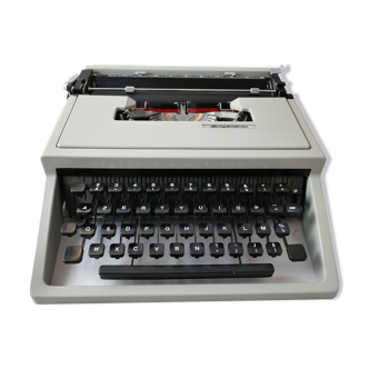 Mercedes typewriter ditto underwood 315 vintage grey revised new ribbon