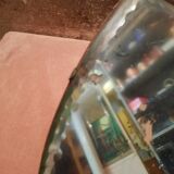 Beveled crystal mirror