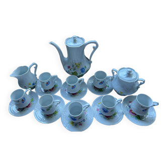 Limoges Berry porcelain coffee service