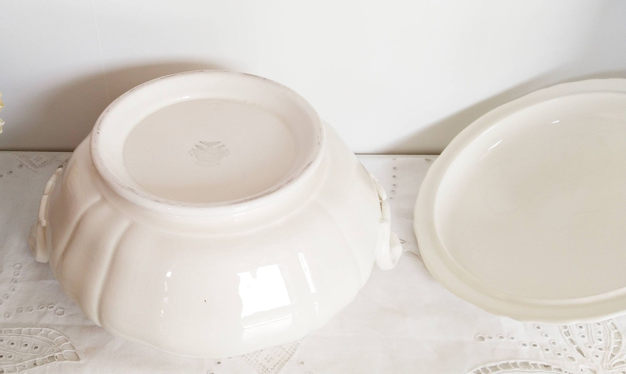 Soupière blanche Villeroy et Boch,   , en faïence
