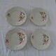 4 plates porcelain dessert Royal décor of english roses