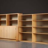 Oak sideboard and two shelves by Borge Mogensen