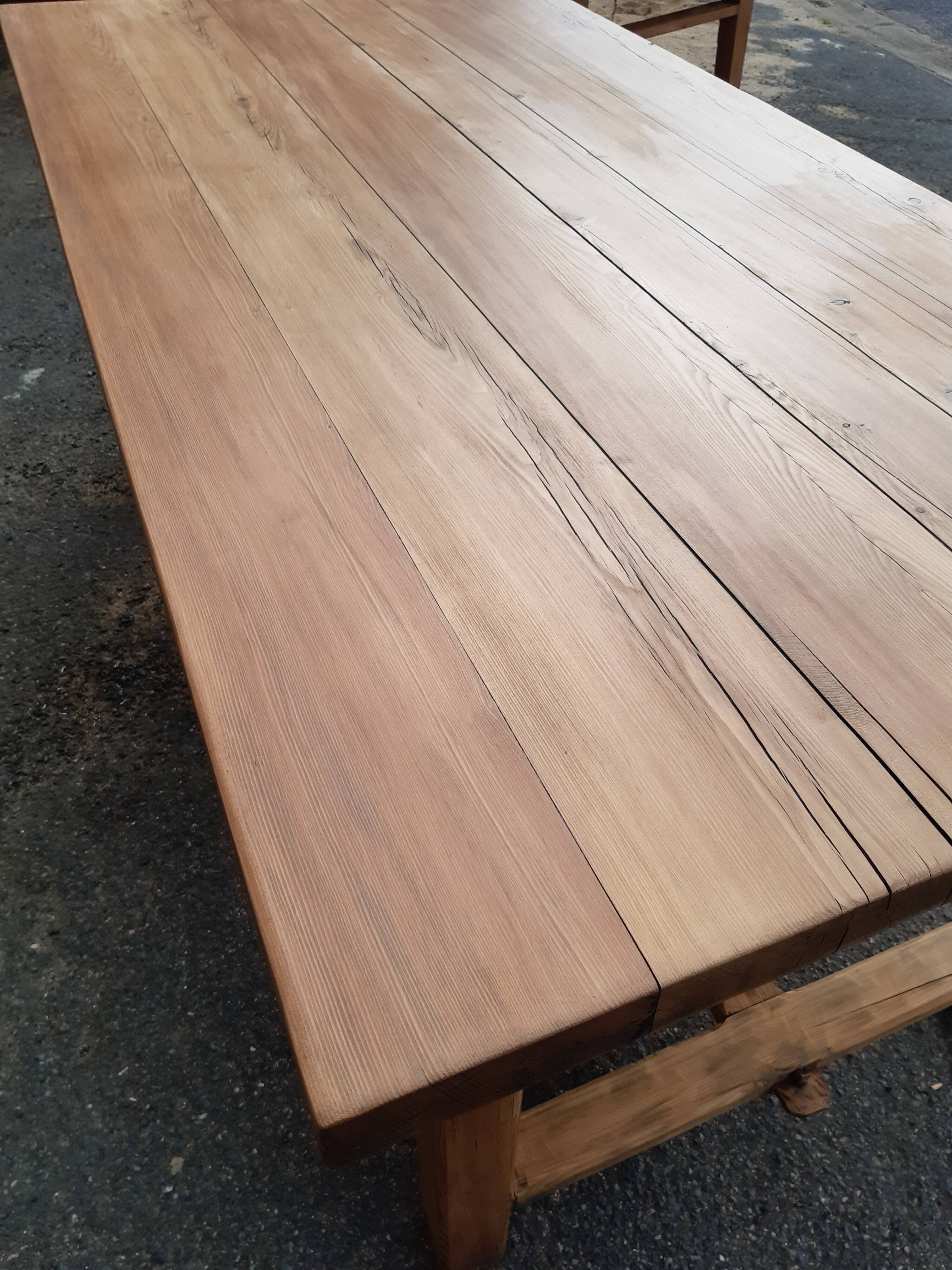 Restored old farmhouse table