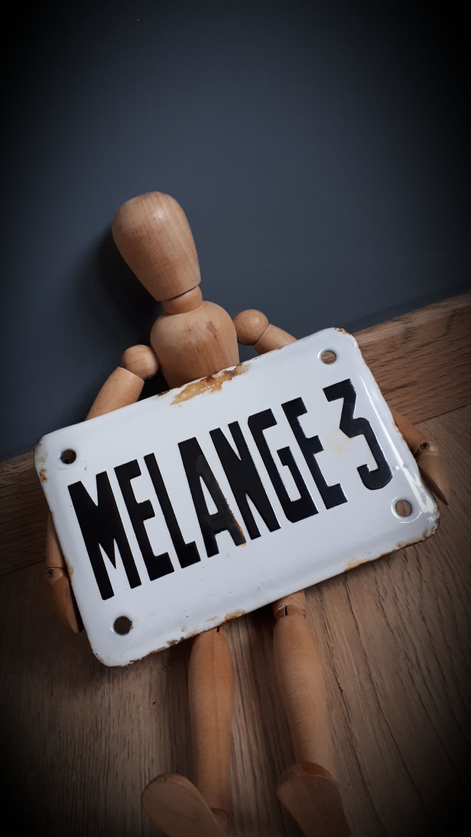 Authentic enameled plate mix 3