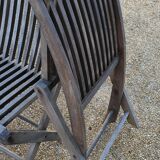 Teak comb chairs