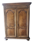 Grande armoire ancienne en chêne massif  Style Louis XV provincial démont.