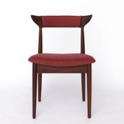 Vintage Cow Horn Chair – 1960s/1970s Danish Teak Dining or Desk Chair, Bord