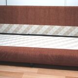 Steiner velvet chocolate sofa, 70s