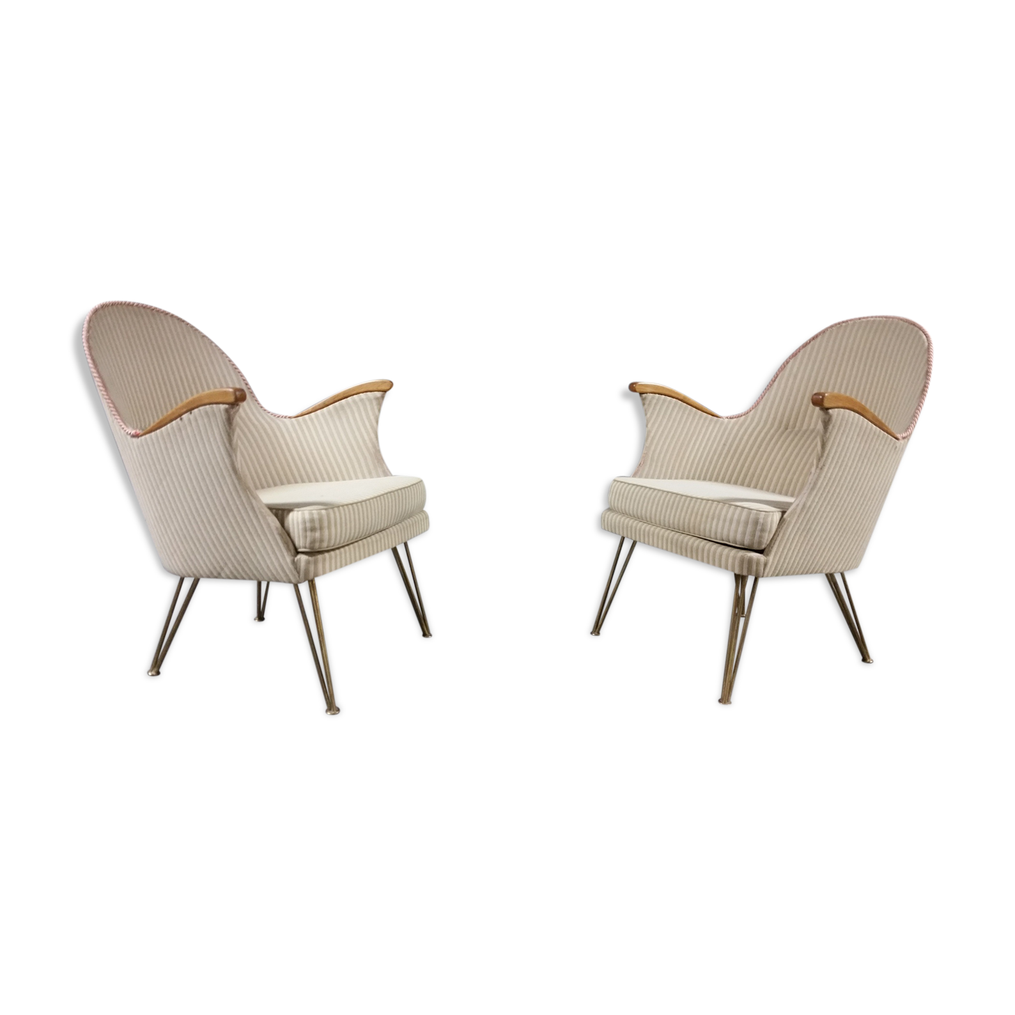 Paire de fauteuils années 50/60