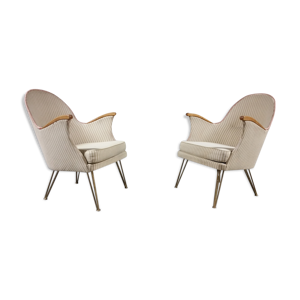 Paire de fauteuils années