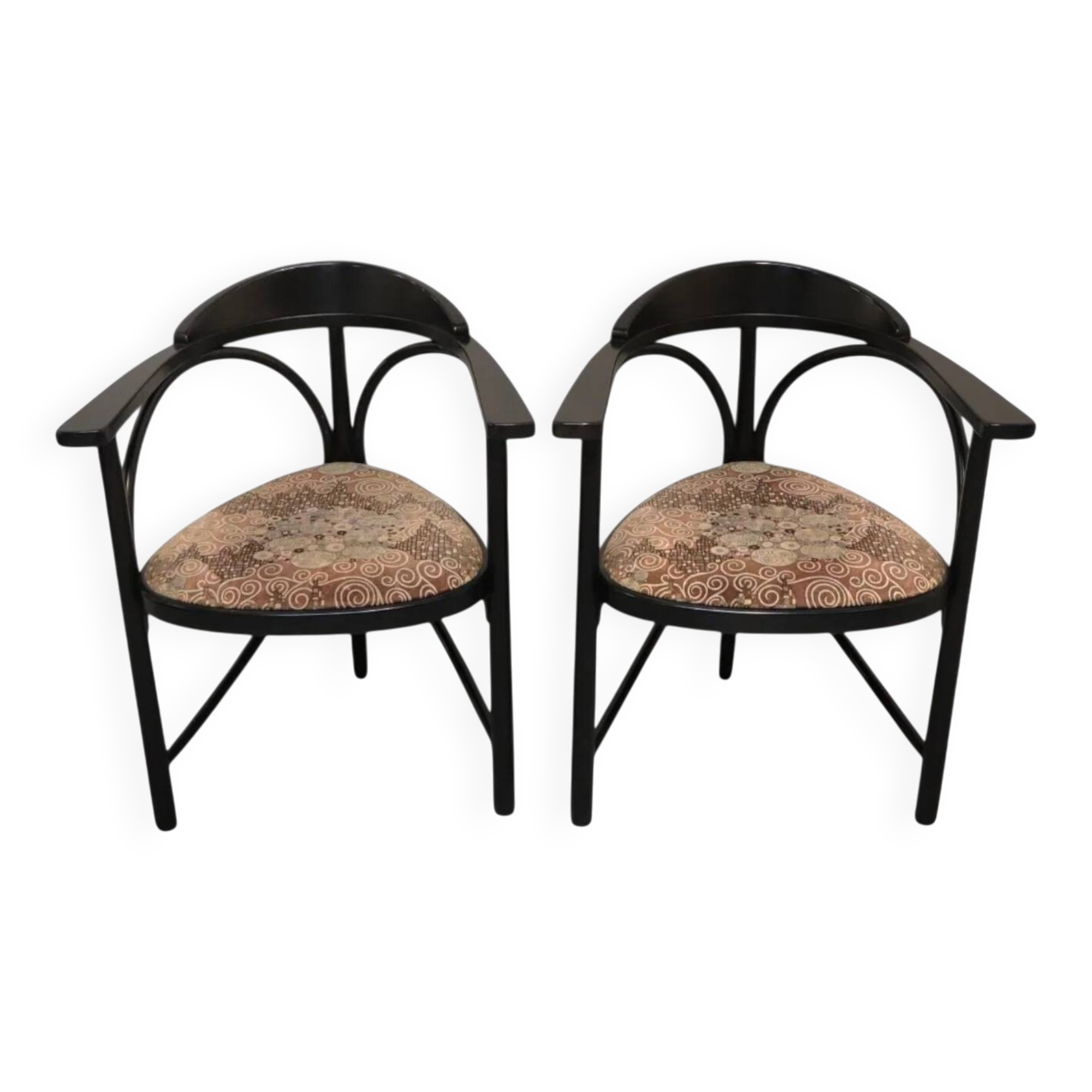 2 x Thonet triangle chair by Michael Thonet