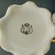 Antique Teapot in White and Gold Porcelain Baroque Style