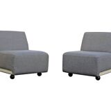 Pair of Amanta armchairs, Mario Bellini, B&B Italia, 1973 - New fabric