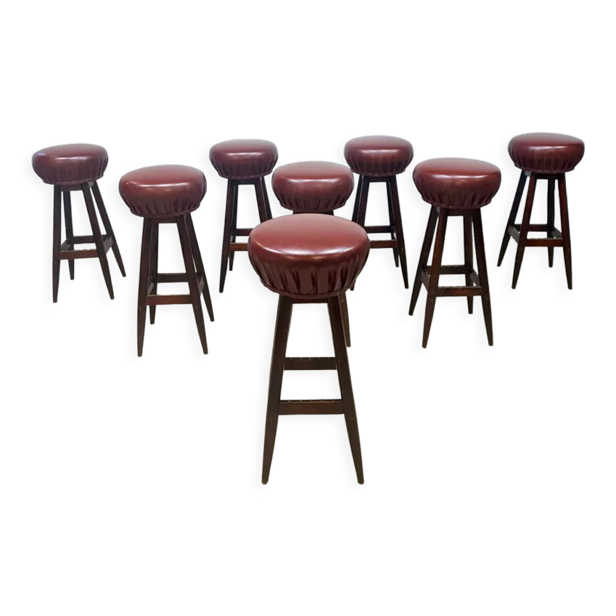 Vintage French barstools sixties 'Moulin Rouge'