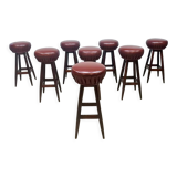 Vintage French barstools sixties 'Moulin Rouge'