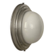 Vintage Art Deco wall lamp, chrome and opaline, France 1930