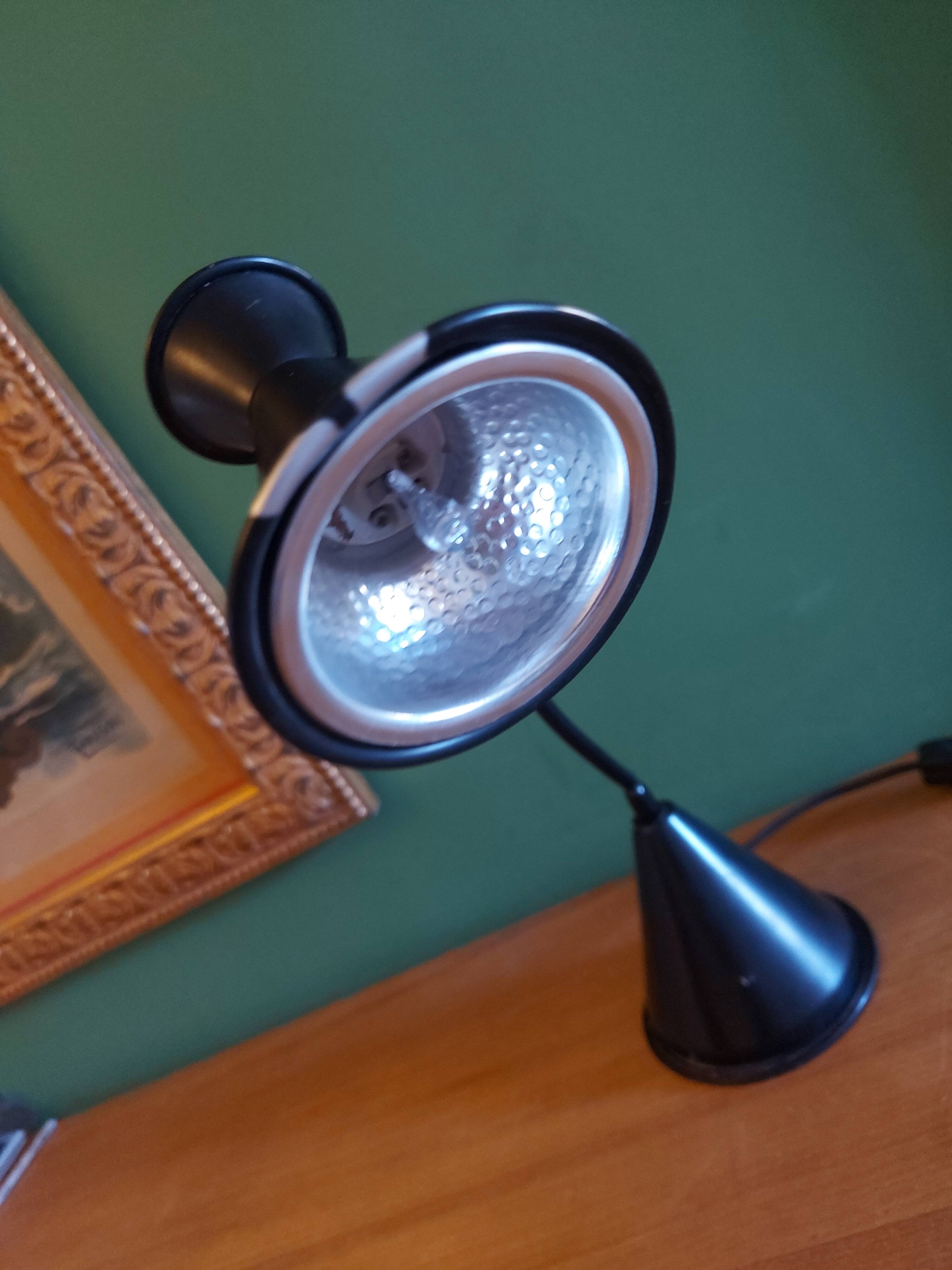 Vintage 80'S lamp with diabolo lampshade, made in Italy