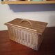 Small wicker suitcase basket 1900