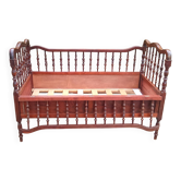 Lit enfant merisier vintage