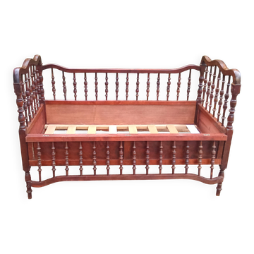 Lit enfant merisier vintage