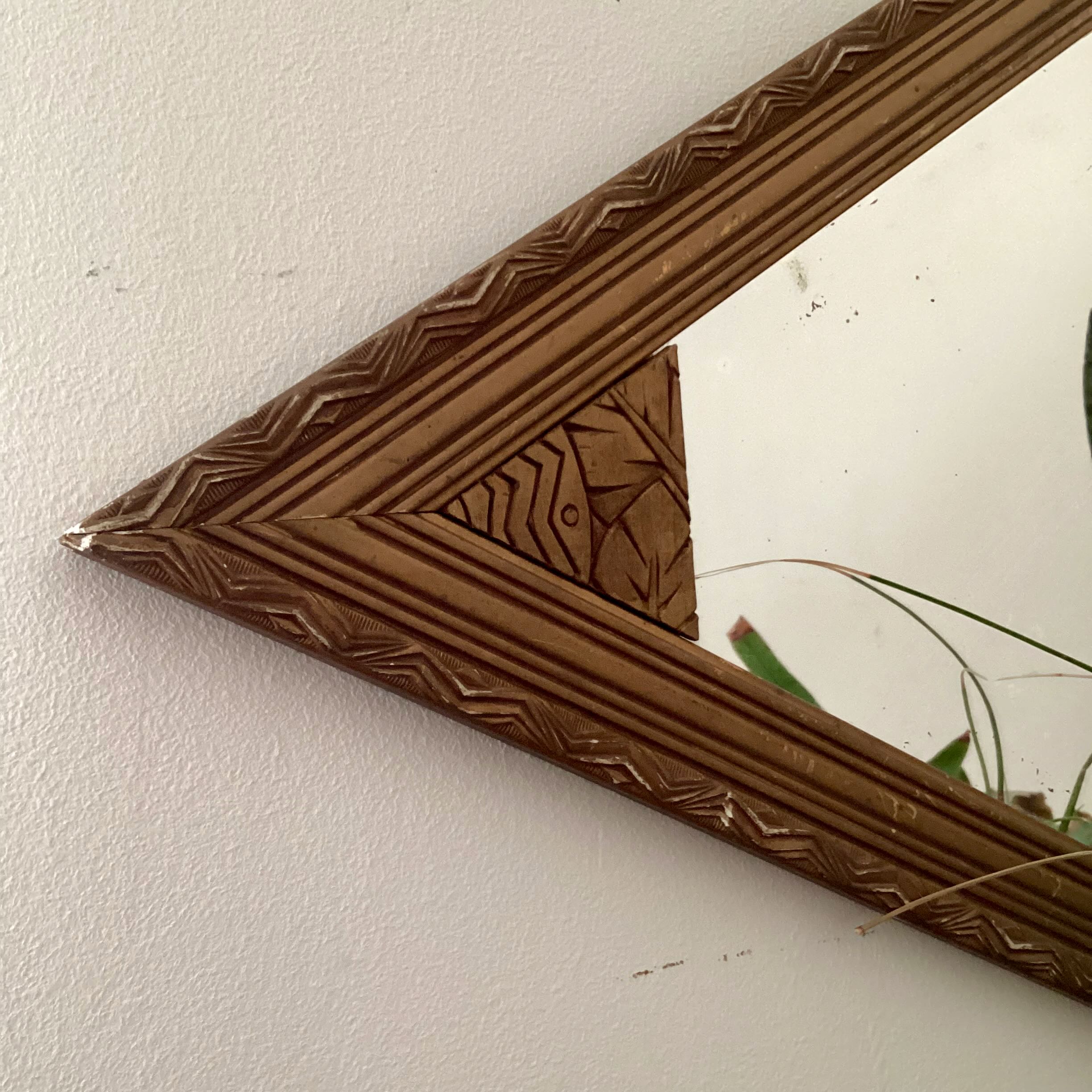 Miroir losange années 40