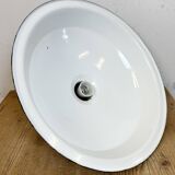 Industrial Black Enamel Factory Pendant Lamp, 1950s