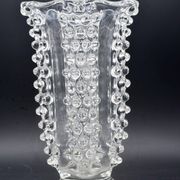 Bugnato Murano glass Italian rostrato vase by Barovier & Toso, 1960s