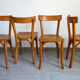 4 vintage bistro Baumann chairs