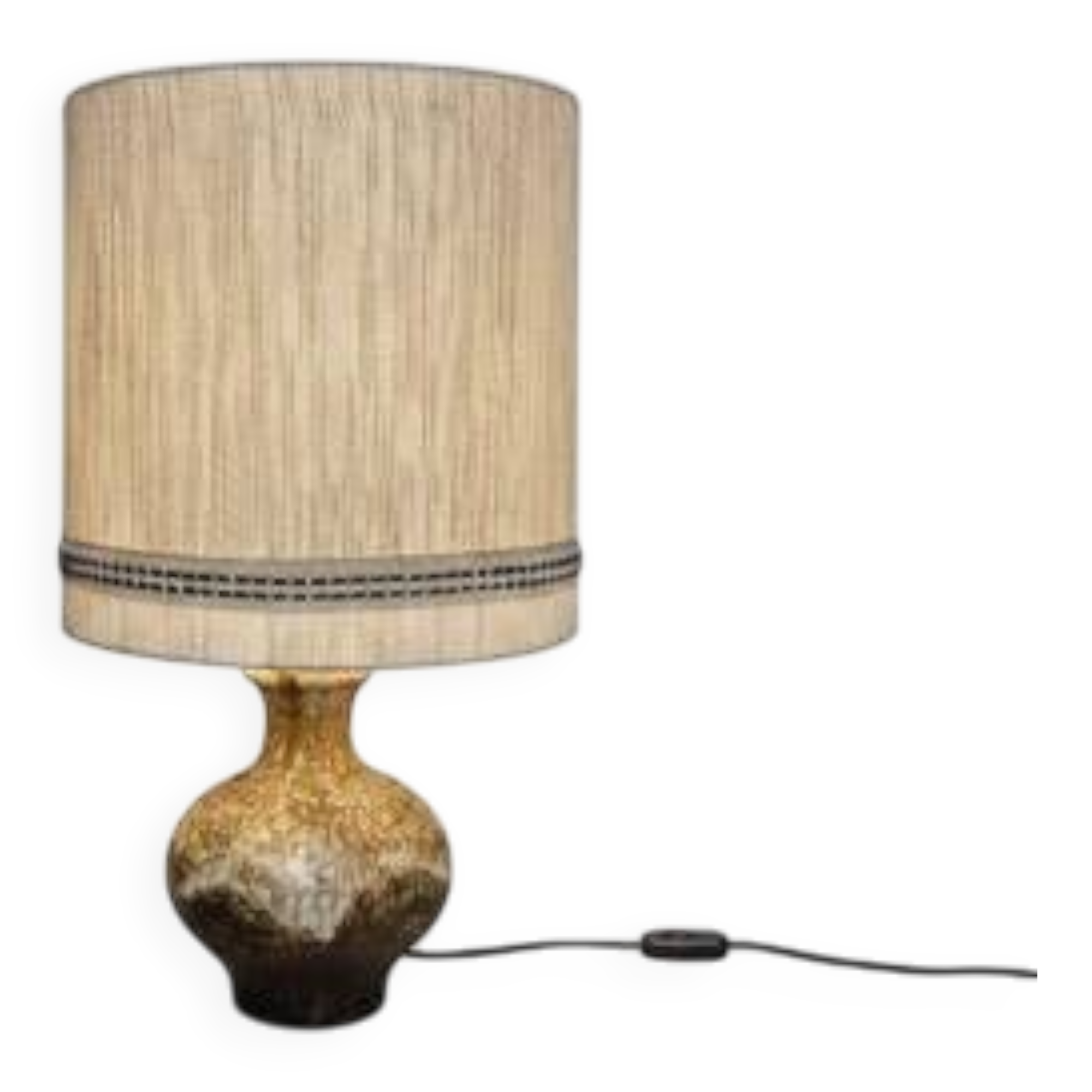 Mid-Century Ceramic Table Lamp, Czechoslovakia, 1960s–1970s