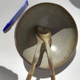 Digoin speckled stoneware salad bowl diameter 22cm