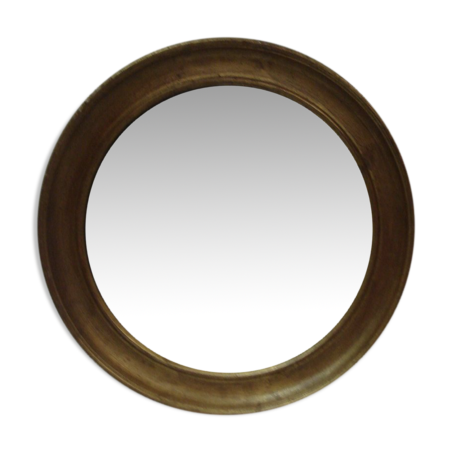 Golden wood witch mirror 37cm