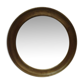 Miroir sorcière en bois doré 37cm