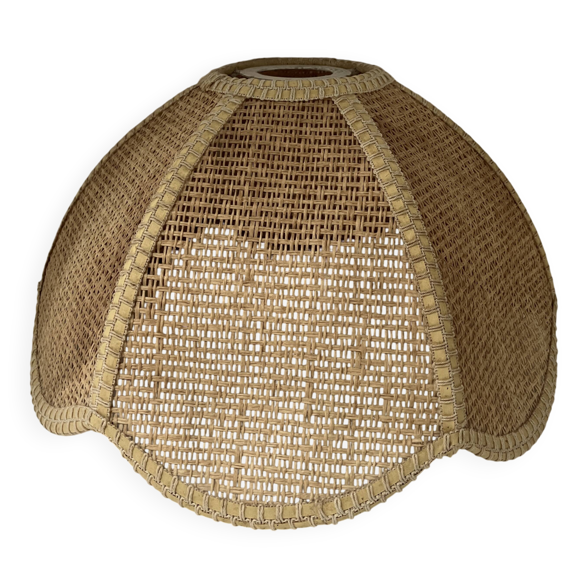 Vintage rattan lampshade