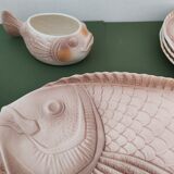 Bouillabaisse earthenware service from sarguemines vintage
