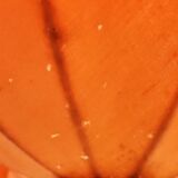 Ceiling lamp made of satin fabric and crystals, Spain, 1940